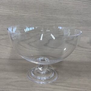 Vera Wang Crystal Footed Pedestal Bowl 5" Tall X 8" FTD Flowers